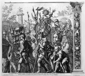 O triunfo de César, placa 6, gravada por Robert van Audenaerde, 1692
